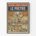 Theaterposter Le Prêtre – Vintage- und dramatisches Dekor