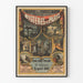 Plakat Theater Die Geheimnisse von Paris - Vintage Wanddekoration