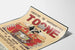 Plakat Puppentheater Toone – Vintage-Wanddekoration Brüssel