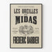 Plakat Theater Die Ohren des Midas von Frédéric Barbier