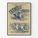 Plakat des Theaters der Folies-Dramatiques François Les Bas Bleus