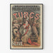 Vintage-Poster des Theaters Die Türken der Dramatischen Folies