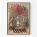 Plakat Théâtre des Variétés Die Witwe des Malabar