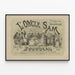 Vintage-Poster Théâtre du Vaudeville L'Oncle Sam Quadrille Américain — gerahmtes Bild an der Wand