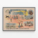 Vintage-Poster Theater H. Abdy – Einzigartige Show-Herausforderung — gerahmtes Bild an der Wand