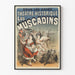 Poster Historisches Theater Les Muscadins - Vintage-Wanddekoration