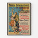 Vintage-Poster des Internationalen Theaters der Ausstellung – Tanztruppe und Kämpfer des Khedival-Großoperntheaters Kairo