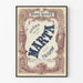 Vintage-Poster Oper Marta - Wanddekoration für italienisches Theater