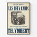 Vintage-Poster Théâtre Lyrique Les Deux Cadis