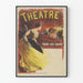 Poster Modernes Theater Jeden Abend - Vintage Wanddekoration