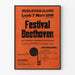 Vintage-Poster Festival Beethoven Théâtre Municipal de Colmar 1938