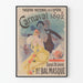 Poster Karneval 1892 Nationaltheater der Oper - Maskenball