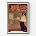 Dekorativer Vintage-Poster vom Teatro Regio Torino
