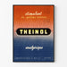 Vintage-Poster THEINOL Stimulans und Schmerzmittel