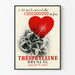 Vintage-Poster Theophyllin Bruneau Mechanisches Herz Wanddekoration