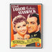 Vintage-Filmplakat Mannen, die Robert Taylor und Barbara Stanwyck liebten