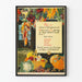 Inspirierendes Vintage-Wandposter mit Lebensmittelmotiven