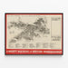 Vintage-Technikposter Avro Lancaster I - Britische Luftfahrt-Dekorationsposter — gerahmtes Bild an der Wand