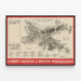 Technisches Flugzeugposter Handley Page Halifax II – Vintage-Luftfahrt Wanddekoration — gerahmtes Bild an der Wand