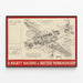 Technisches Aviation-Poster - Der Vickers-Armstrongs Wellington II — gerahmtes Bild an der Wand
