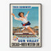 Vintage-Poster Sun Valley Dieser Sommer Chicago North Western Line