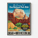 Vintage-Poster Zion-Nationalpark Utah - Natur-Wanddekoration