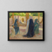 Frauen in arabischer Kleidung beim Spaziergang - Étienne Dinet — gerahmtes Bild an der Wand