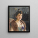 Portrait von Mme C. Schwester des Künstlers - Étienne Dinet — gerahmtes Bild an der Wand