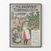 Vintage-Poster gegen die Tuberkulose 1915 – Retro-Wanddekoration