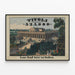 Vintage-Poster Tivoli und seine lebhaften Gärten — gerahmtes Bild an der Wand