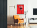 Poster To Die in Madrid im grafischen Stil in Rot und Schwarz