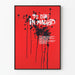 Poster To Die in Madrid im grafischen Stil in Rot und Schwarz