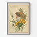 Vintage-Poster „To My Valentine“ mit Kind und Löwenzahn