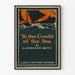 Vintage-Poster "To the Credit of the Sea" – Meereslandschaft mit Segelschiff