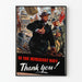 Vintage-Poster Hommage an die Handelsmarine - Danke an die Handelsmarine