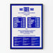 Vintage-Poster TOEFL 1982-1983 - Prüfungsplan Englisch
