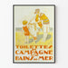 Vintage-Poster Landtoiletten und Meeresbäder