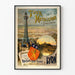 Vintage-Poster des Metallischen Turms von Fourvières in Lyon