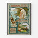 Vintage-Poster Tourismus Sistiana Strände und Seebäder
