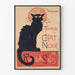 Vintage-Poster Tournee des Schwarzen Katers - Elegante Wanddekoration