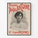 Vintage-Poster der Tournee des Théâtre Antoine mit Fräulein Suzanne Després