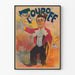 Vintage-Poster Wanddekoration Clown Touroff