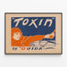 Vintage-Poster Toxin von Ouida – Retro-Wanddekoration — gerahmtes Bild an der Wand