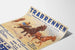Vintage-Poster zum Trabrennen am Trabrennplatz im Prater