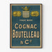 Vintage-Poster Cognac Boutelleau - Elegante Wanddekoration