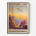 Vintage-Poster Transpacific-Flug von Pan American Airways