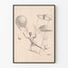 Vintage-Poster von Trapezkünstlern und Ballons