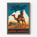 Vintage-Poster Zugreise durch Australien