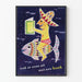 Vintage Dekorationsposter für Lesen und Flucht
