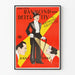 Vintage-Poster Detektiv Raymond Griffith - Wanddekoration Kino